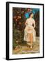 Lady with Oranges, Florida-null-Framed Art Print