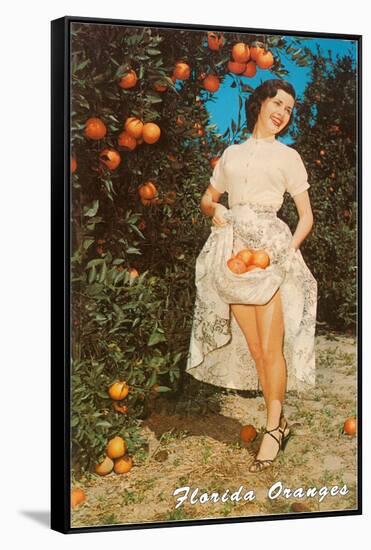 Lady with Oranges, Florida-null-Framed Stretched Canvas