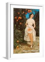 Lady with Oranges, Florida-null-Framed Art Print