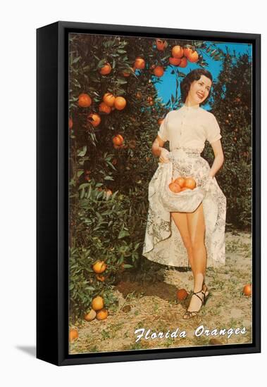 Lady with Oranges, Florida-null-Framed Stretched Canvas