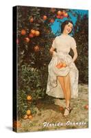 Lady with Oranges, Florida-null-Stretched Canvas