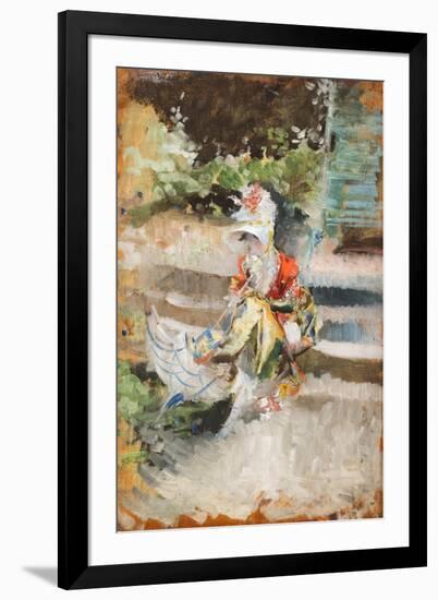 Lady with parasol, 1876 circa-Giovanni Boldini-Framed Giclee Print