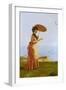 Lady with Parasol Reading, Isle of Wight (Emily Prinsep)-Valentine Cameron Prinsep-Framed Giclee Print