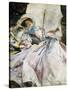 Lady with Parasol-John Singer Sargent-Stretched Canvas