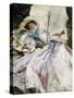 Lady with Parasol-John Singer Sargent-Stretched Canvas