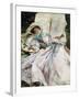 Lady with Parasol-John Singer Sargent-Framed Art Print