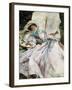 Lady with Parasol-John Singer Sargent-Framed Art Print