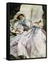 Lady with Parasol-John Singer Sargent-Framed Stretched Canvas