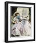 Lady with Parasol-John Singer Sargent-Framed Art Print