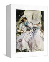 Lady with Parasol-John Singer Sargent-Framed Stretched Canvas