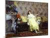 Lady with Parrots, Ca 1869-Giuseppe De Nittis-Mounted Giclee Print