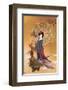 Lady with Plum Flowers-null-Framed Premium Giclee Print