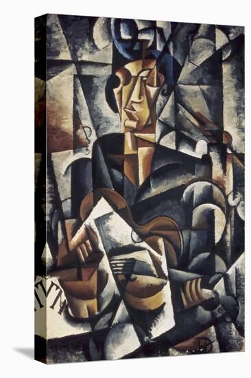 Lady with the Guitar-Liubov Sergeevna Popova-Stretched Canvas