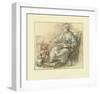 Lady Writing-Francois Guérin-Framed Collectable Print