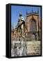 Lady Wulfrun Statue and St Peters Church, Wolverhampton, West Midlands-Peter Thompson-Framed Stretched Canvas