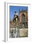 Lady Wulfrun Statue and St Peters Church, Wolverhampton, West Midlands-Peter Thompson-Framed Photographic Print