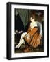 Ladybird, 1925 (Oi on Canvas)-Virgilio Costantini-Framed Giclee Print