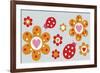 Ladybird Flowers-Carla Martell-Framed Giclee Print