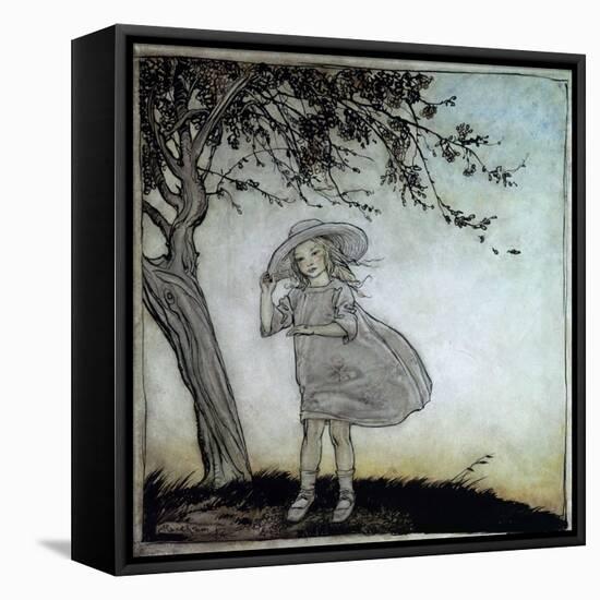Ladybird, Ladybird Fly Away Home, Illustration from 'Mother Goose, the Old Nursery Rhymes'-Arthur Rackham-Framed Stretched Canvas