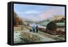 Ladybower Reservoir, Derbyshire, 2009-Trevor Neal-Framed Stretched Canvas