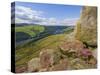 Ladybower Reservoir, Whinstone Lee Tor, Derwent Edge, Peak District National Park, England-Neale Clarke-Stretched Canvas