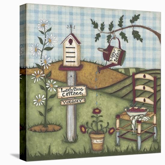 Ladybug Cottage-Robin Betterley-Stretched Canvas