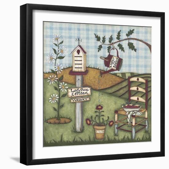 Ladybug Cottage-Robin Betterley-Framed Premium Giclee Print