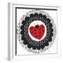 Ladybug Heart-Leslie Wing-Framed Giclee Print