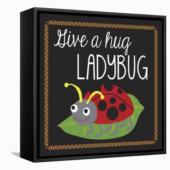 Ladybug-Erin Clark-Framed Stretched Canvas