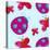 Ladybugs and Butterflies Pattern-null-Stretched Canvas