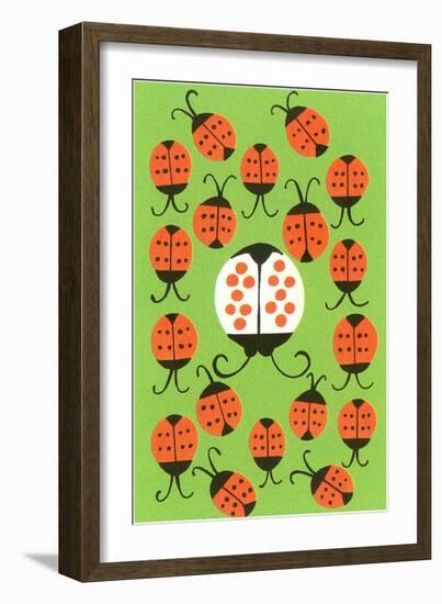 Ladybugs-null-Framed Art Print