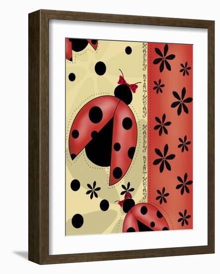 Ladybugs-Maria Trad-Framed Giclee Print