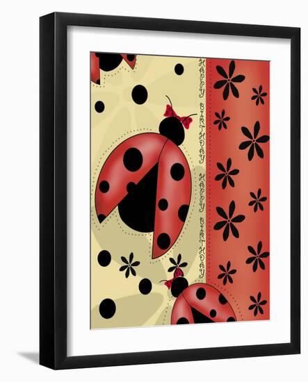 Ladybugs-Maria Trad-Framed Giclee Print