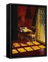 Lael's Desk-Pam Ingalls-Framed Stretched Canvas