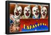 Lafayette Clown Name Drop-null-Framed Poster