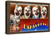 Lafayette Clown Name Drop-null-Framed Poster