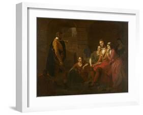 Lafayette in Prison at Olmütz, 1850-Tompkins Harrison Matteson-Framed Giclee Print