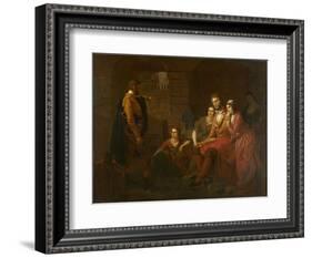 Lafayette in Prison at Olmütz, 1850-Tompkins Harrison Matteson-Framed Giclee Print