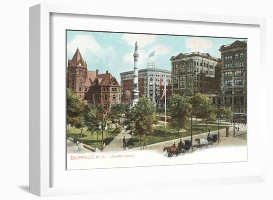 Lafayette Square, Buffalo-null-Framed Art Print