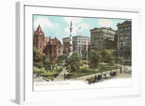 Lafayette Square, Buffalo-null-Framed Art Print