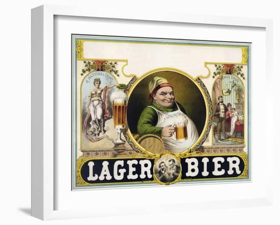 Lager Bier-null-Framed Giclee Print
