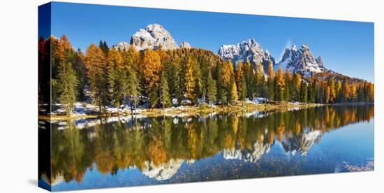 Lago Antorno and Misurina, Dolomites, Italy-Frank Krahmer-Stretched Canvas