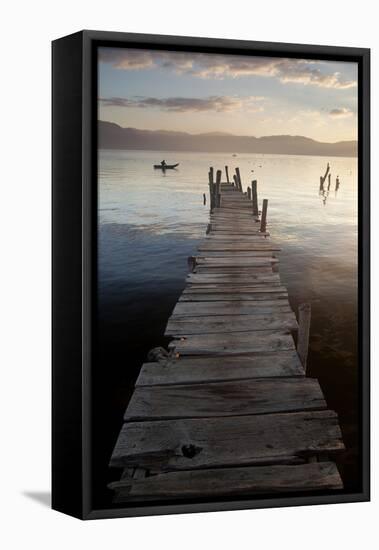 Lago Atitlan, Guatemala, Central America-Colin Brynn-Framed Stretched Canvas