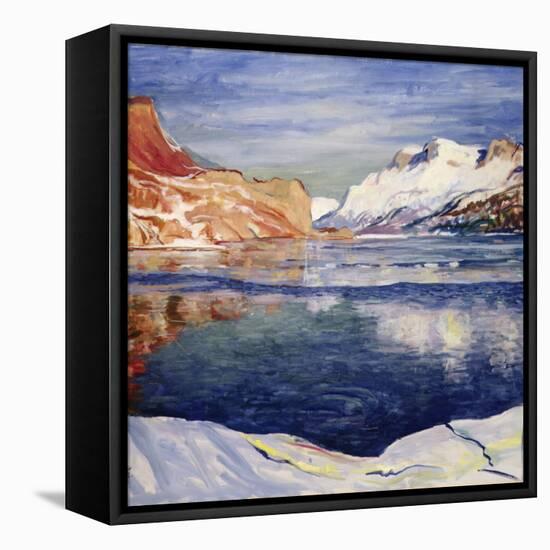 Lago che gela Freezing lake, Maloja, 1933-Giovanni Giacometti-Framed Stretched Canvas