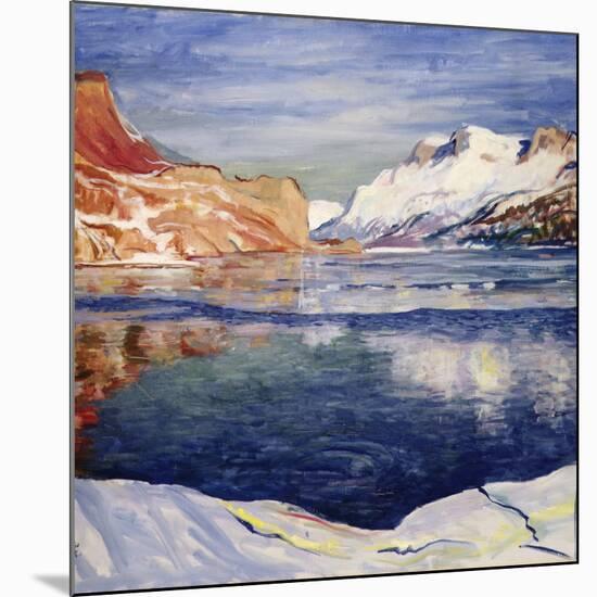 Lago che gela Freezing lake, Maloja, 1933-Giovanni Giacometti-Mounted Giclee Print