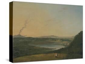 Lago D'Agnano with Vesuvius in the Distance, C.1770-75-Richard Wilson-Stretched Canvas