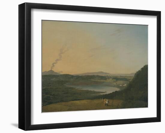 Lago D'Agnano with Vesuvius in the Distance, C.1770-75-Richard Wilson-Framed Giclee Print