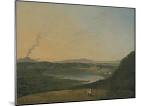 Lago D'Agnano with Vesuvius in the Distance, C.1770-75-Richard Wilson-Mounted Giclee Print