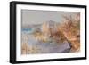 Lago Di Bracciano (W/C on Paper)-Onorato Carlandi-Framed Giclee Print