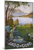 Lago Di Como Poster-Elio Ximenes-Mounted Giclee Print